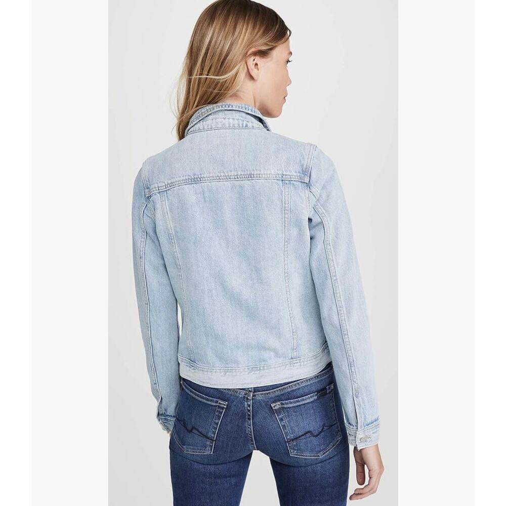 Joe's Women's Standard Trucker Denim Jacket Color: Lotus size small (New) - Picture 2 of 7
